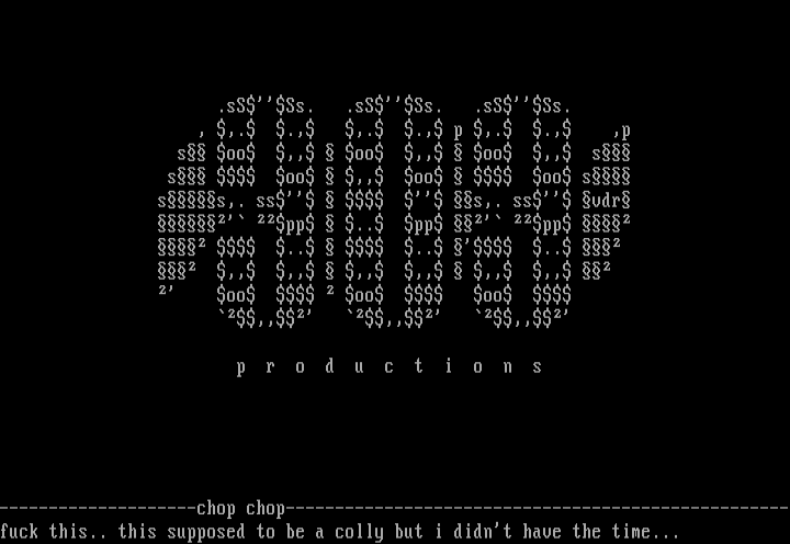 3o3 ascii by Vader