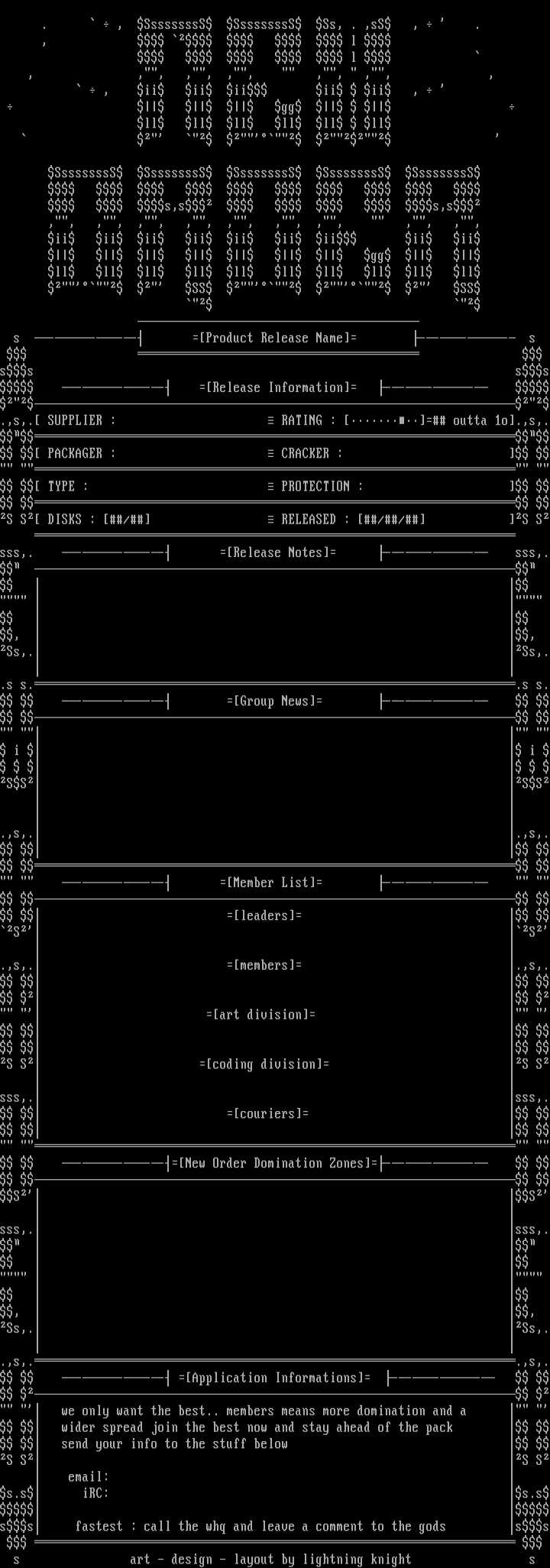 new order template by lightning knight