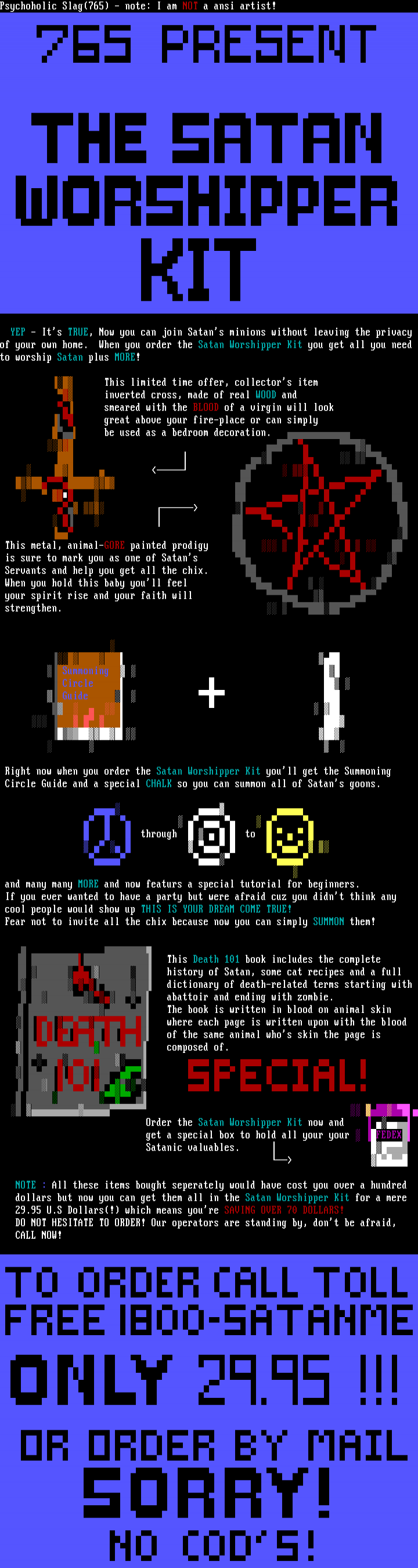 The Satan Worshipper Kit by Psychoholic Slag