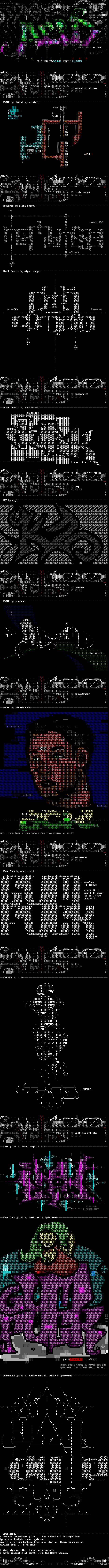 ACiD-100 Newschool ANSCII Cluster by Multiple Artists