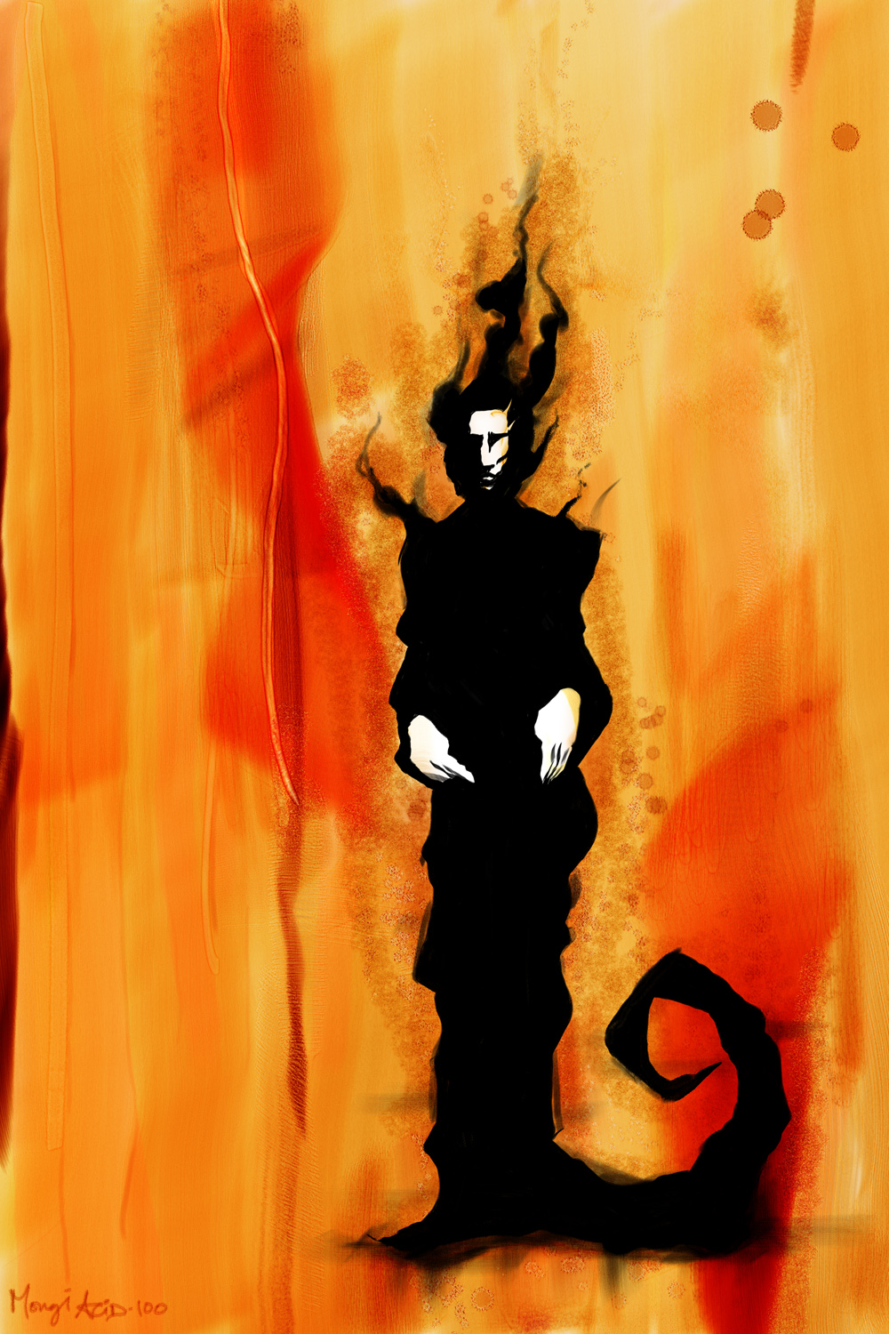 Sandman on a Canvas by Mongi