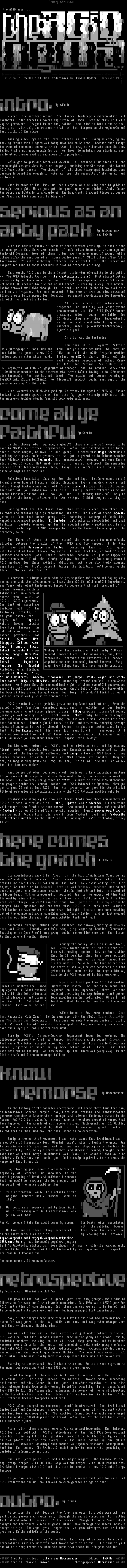 ACiD Newsletter Issue #14 by ACiD Press