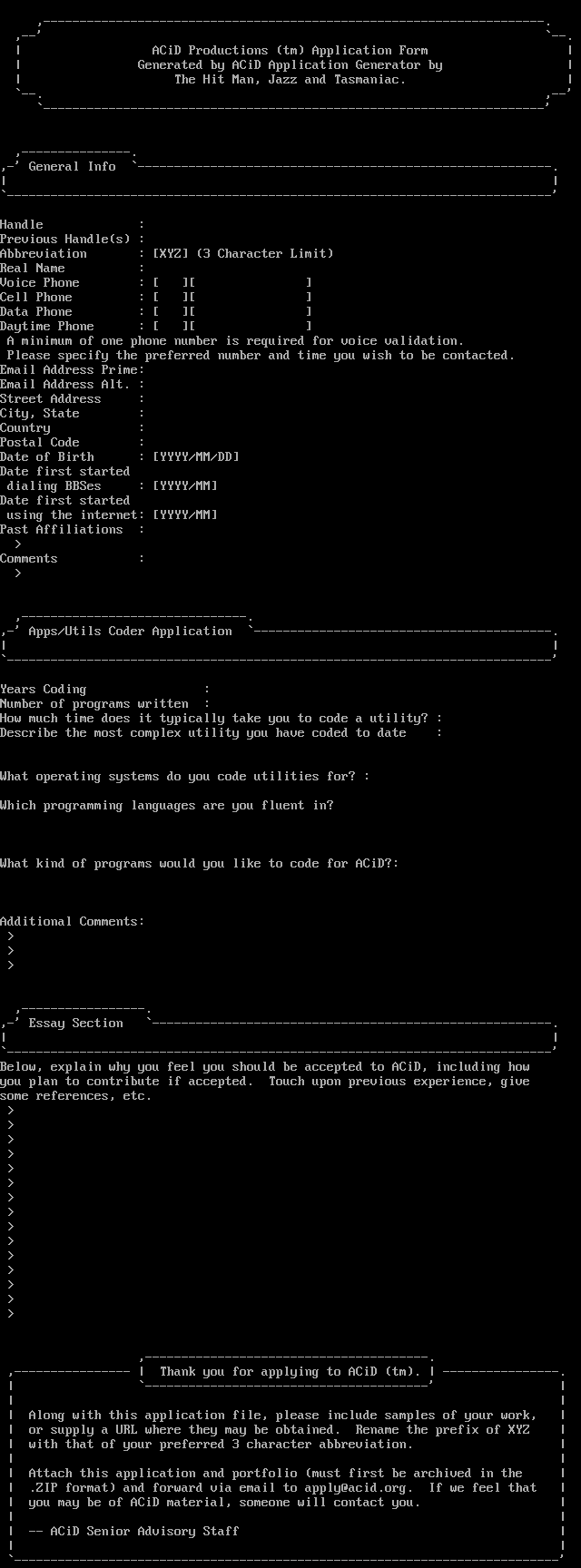 Application: Apps/Utils Coders by ACiD Staff