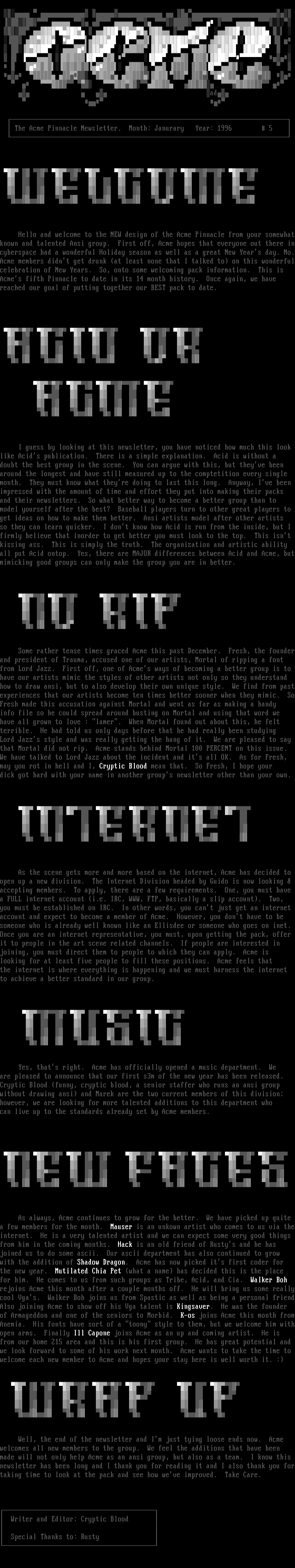 The Acme Newsletter by Acme