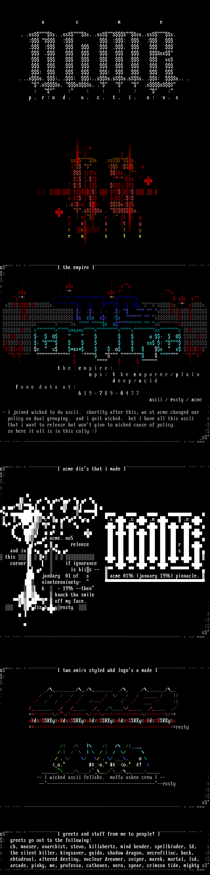 Ascii Colly by Rusty