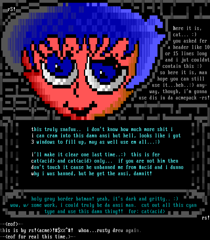 ansi for cat<acid> by rusty