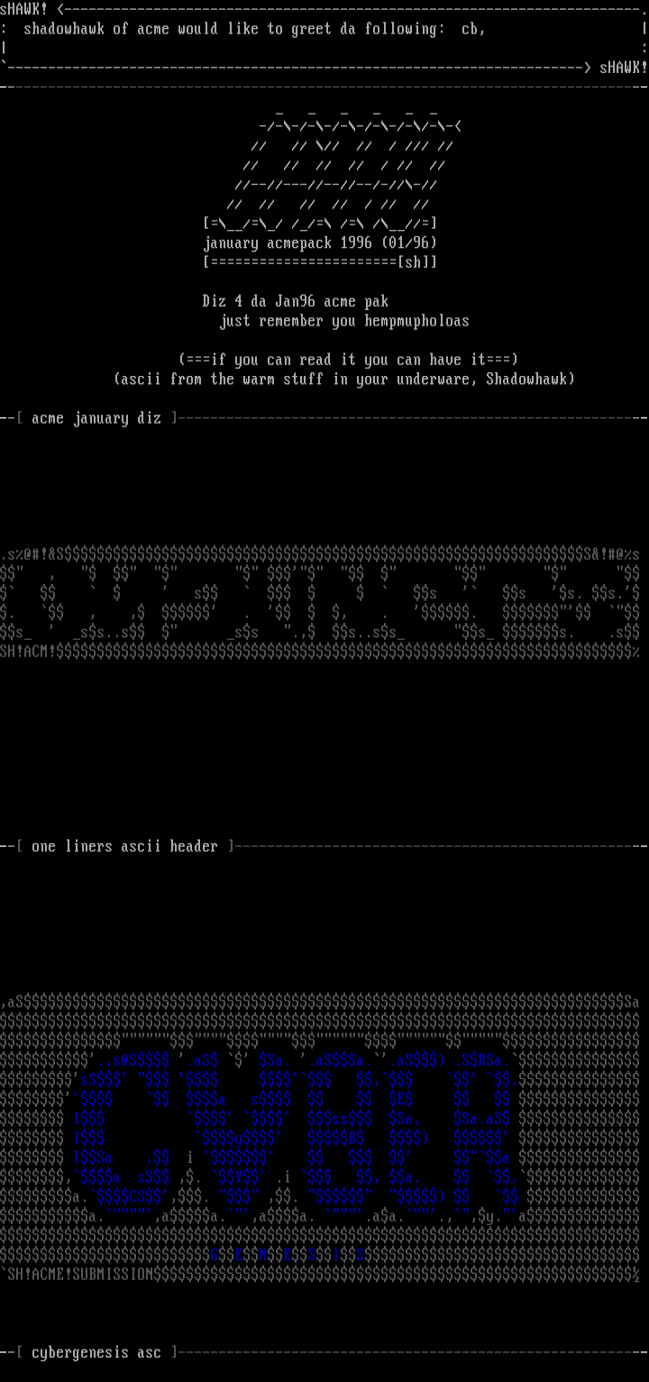 Ascii Colly by ShadowHawk