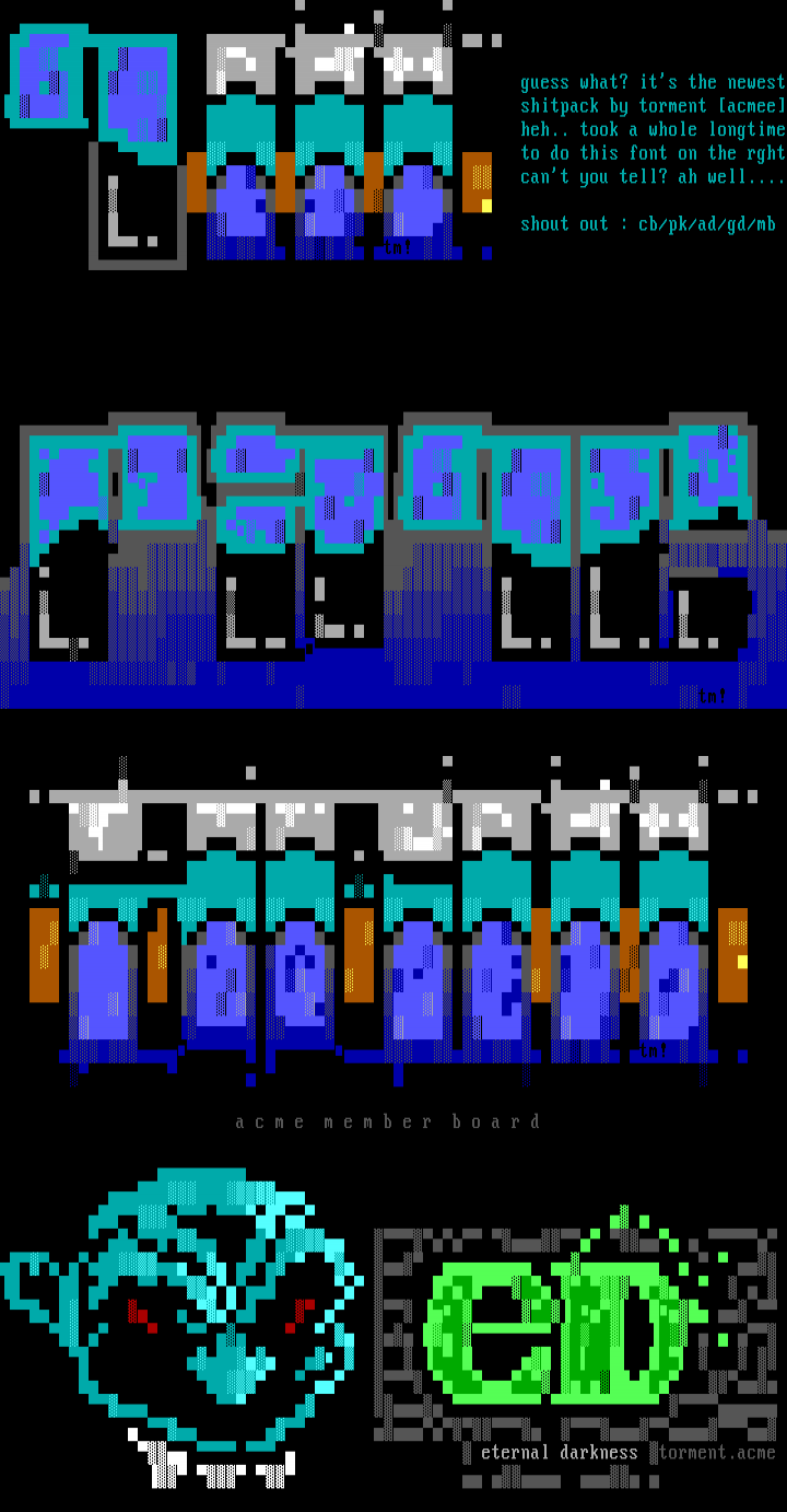 acmee fonts niggaz by torment!