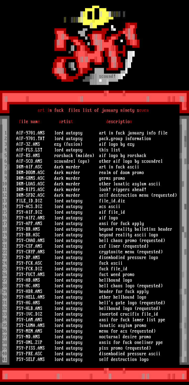 aif files list by psy (logo by scound)