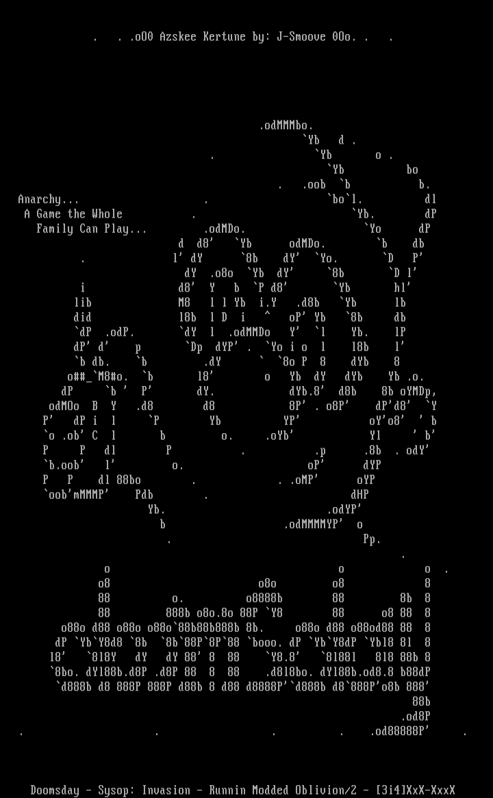 Doomsday ASCii by J-Smoove