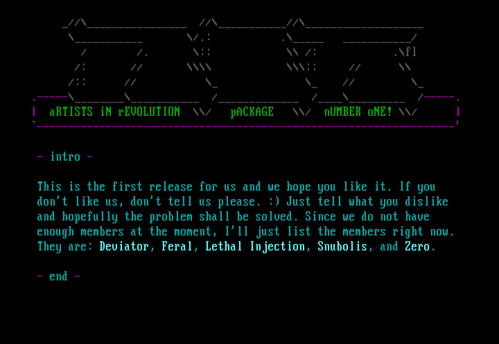 AiR informative letter #1 by ......