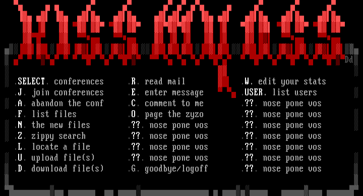 Kiss My Ass - Main Menu by Diamond Darrell