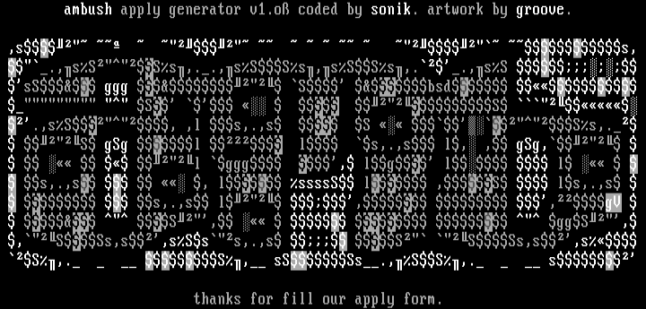 ambush logo #5 by groove