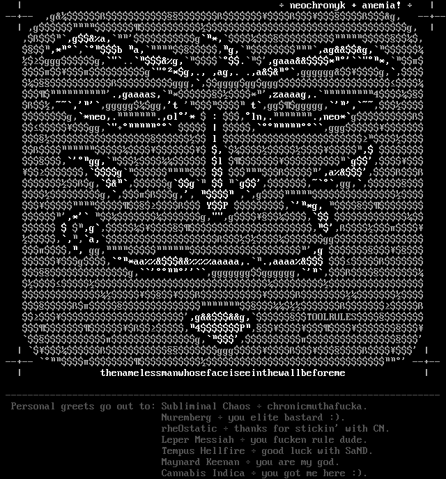 A cool face by Neochronyk