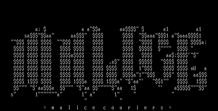 MALICE Couriers ASCII #2 by Nuremberg