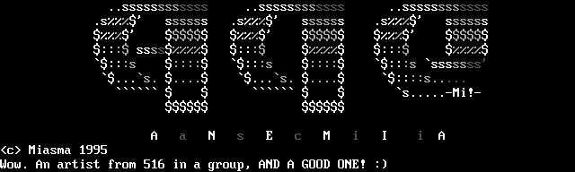 Anemia Promotional ASCII #1 by Miasma
