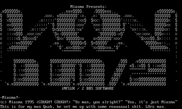 Influx/2 ASCII #1 by Miasma