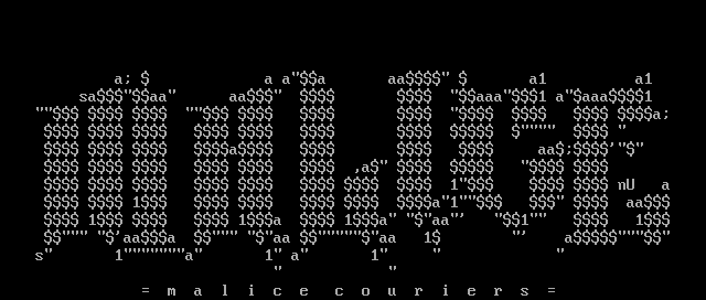 MALICE Couriers ASCII #2 by Nuremberg