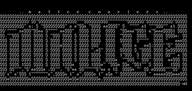 MALICE Couriers ASCII #3 by Nuremberg