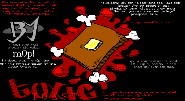 toxic toast by bedlam