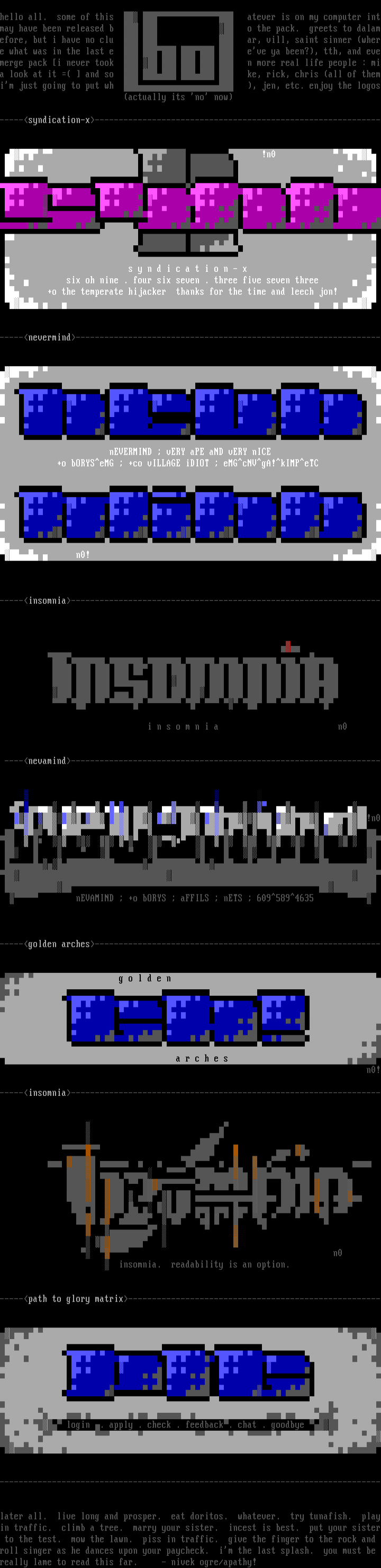 ansi logoz2go by nivek ogre