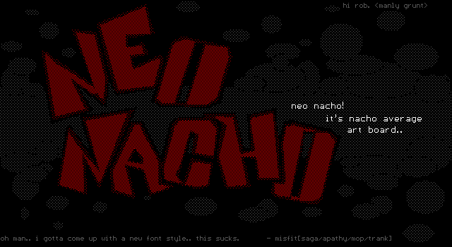 sucky neo nacho font by misfit