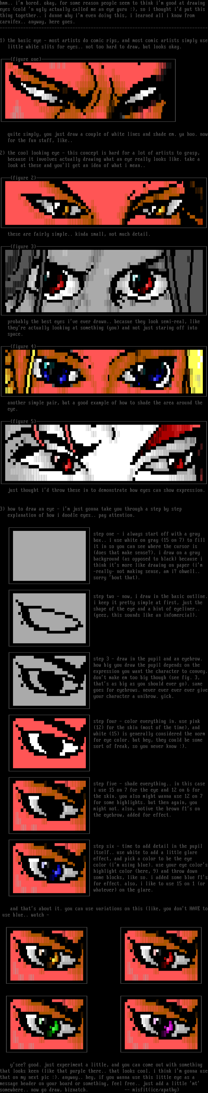 How to draw eyes by Misfit