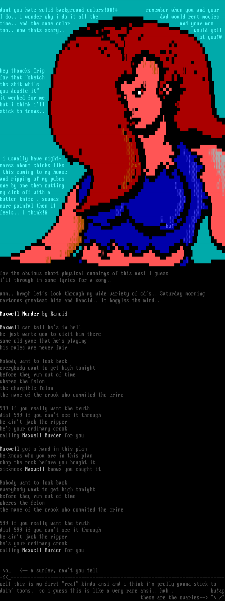 Chick & Maxwell Murder Song by Balls Wilson