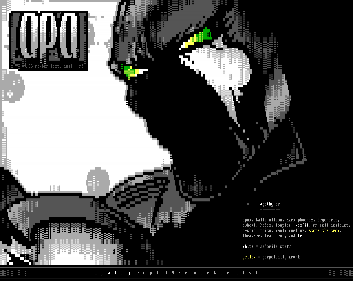 09/96 Member List (width=160) by Apathy Studios