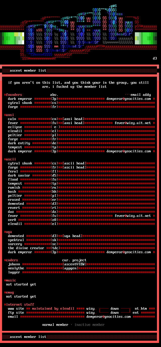 ascent membah list by ascent