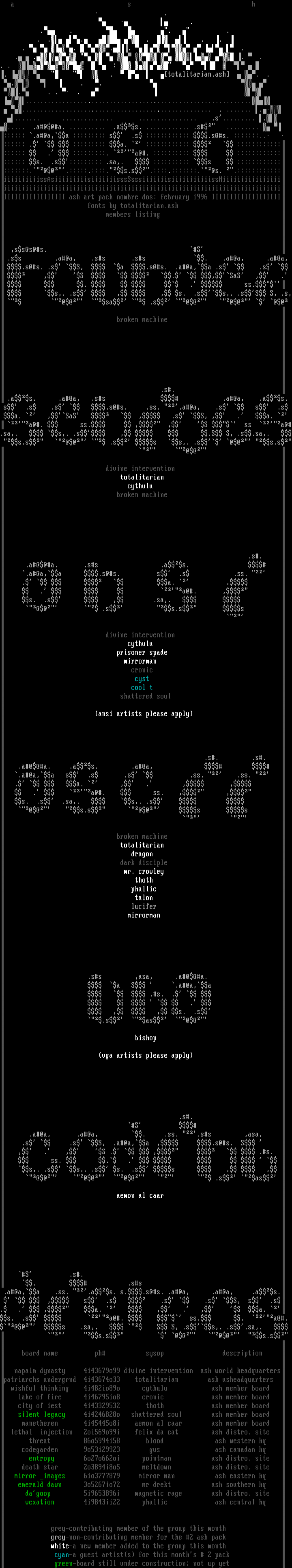 ash#2 info file.. ;) by totalitarian & dv_in