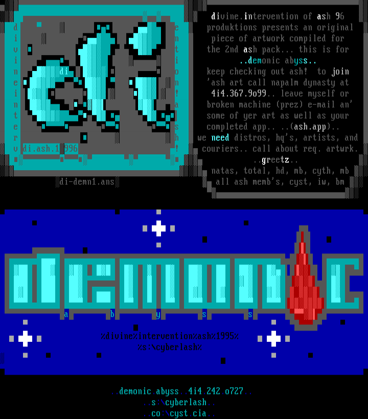 demonic abyss font by divine intervention