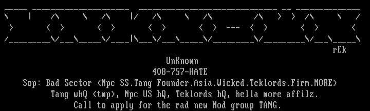 UnKnown 408-757-HATE by rEk
