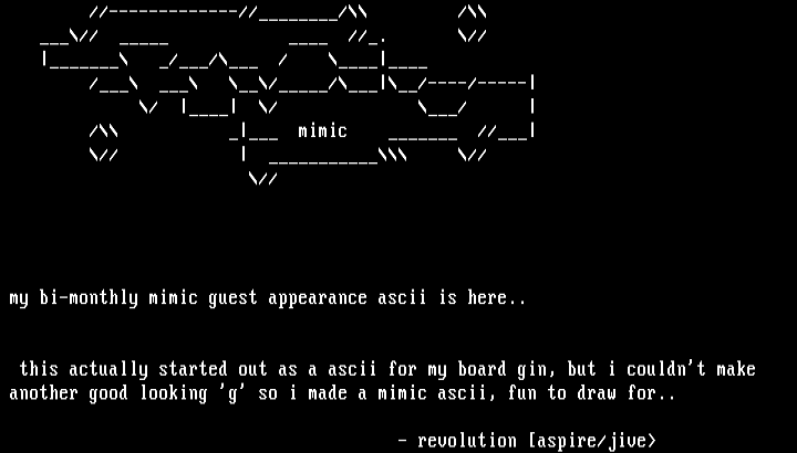 mimic by revolution