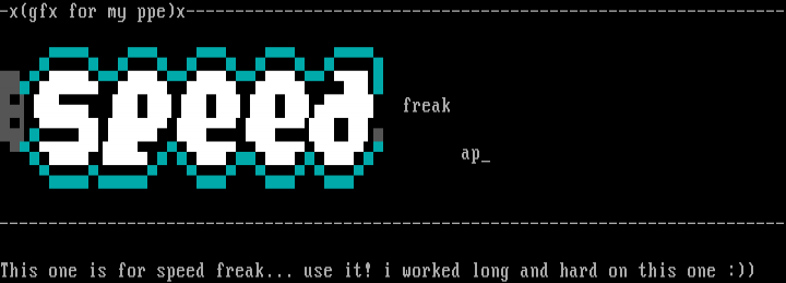 Speed Freak by Appel