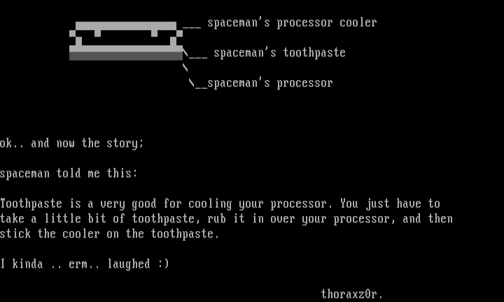 spaceman's toothpaste by thorax