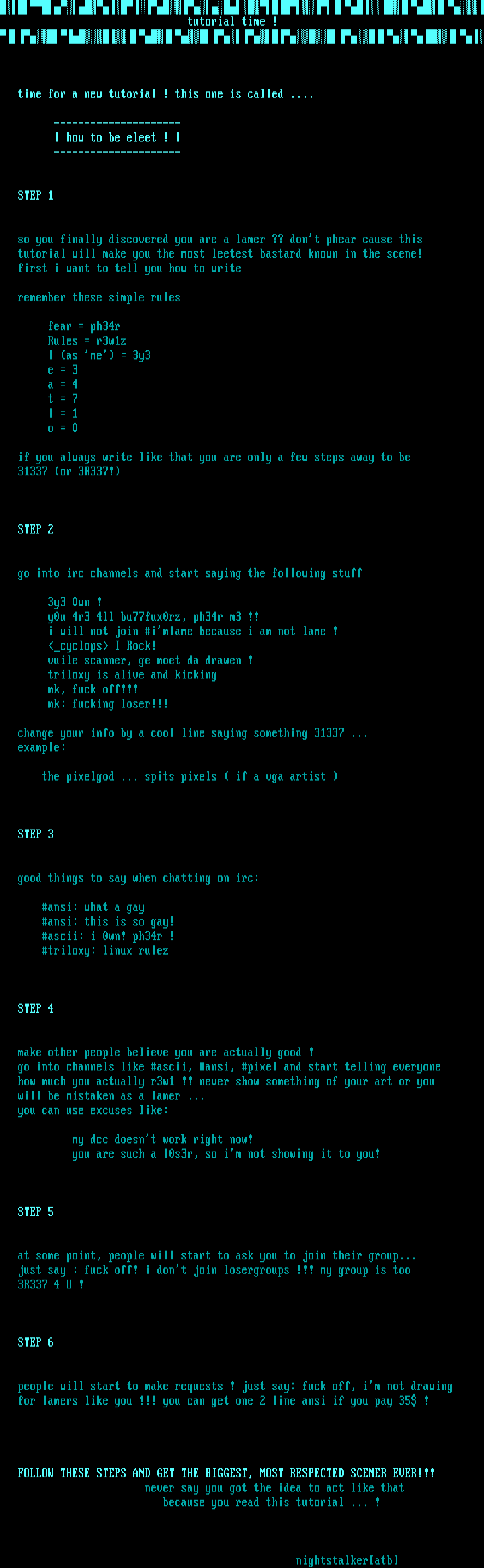 tutorial by nightstalker