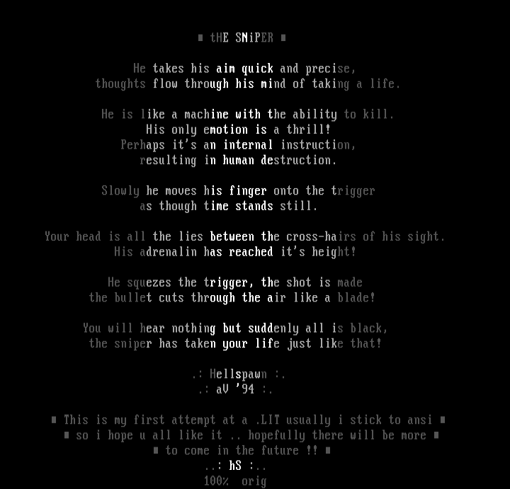 tHE SNiPER by Hellspawn
