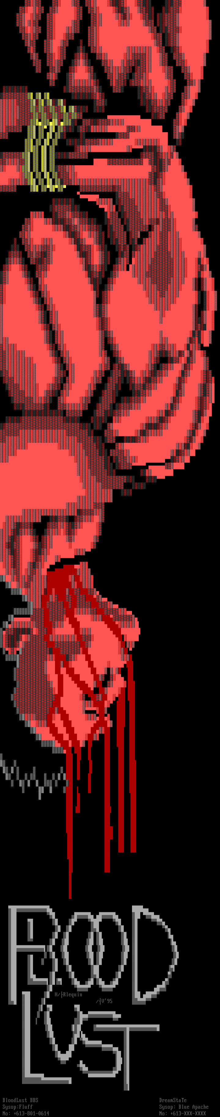 Blood statue by Harlequin
