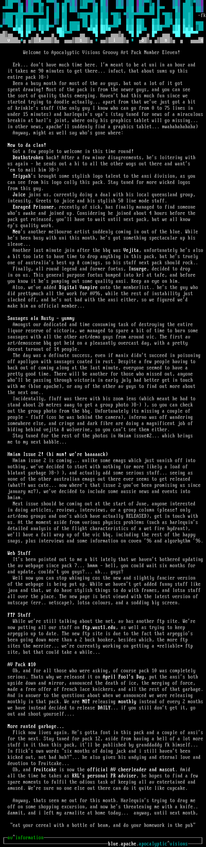 Info for Pack 11 by FK / BA
