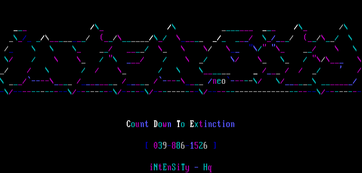 Intensity ascii by Neo