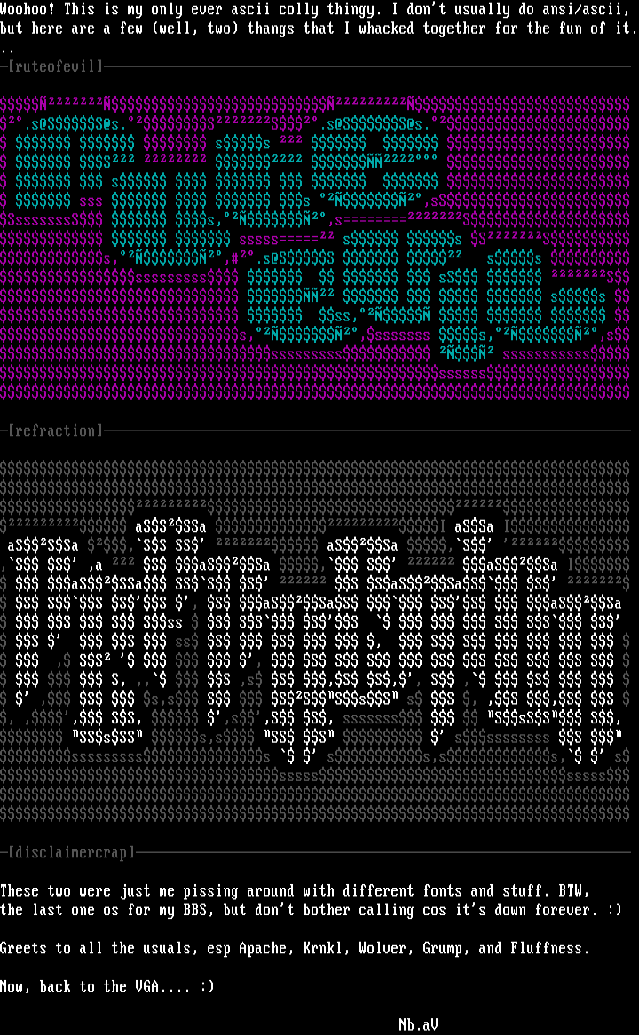 Nutbutter's Only Ascii Thingy! by Nutbutter