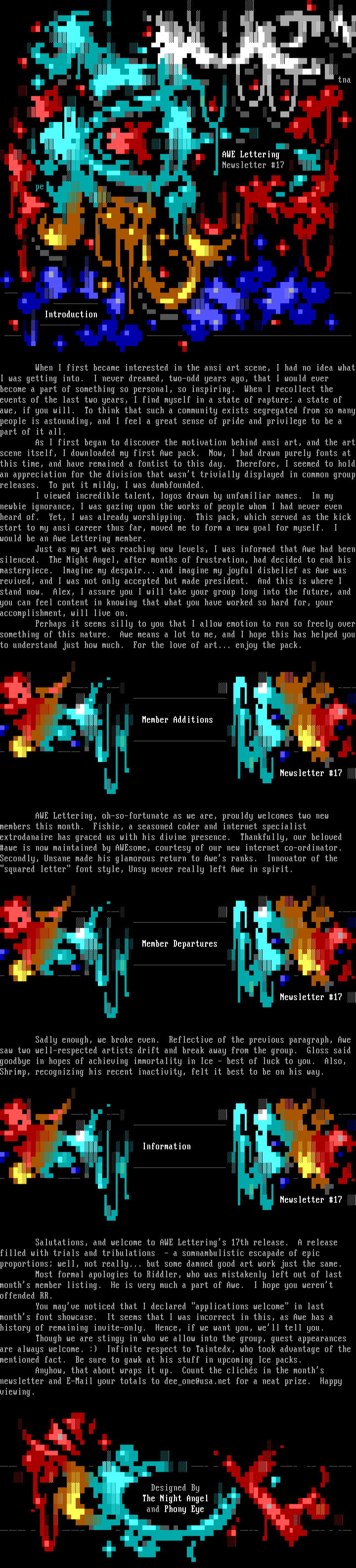 Newsletter #17 by Multiple Artists