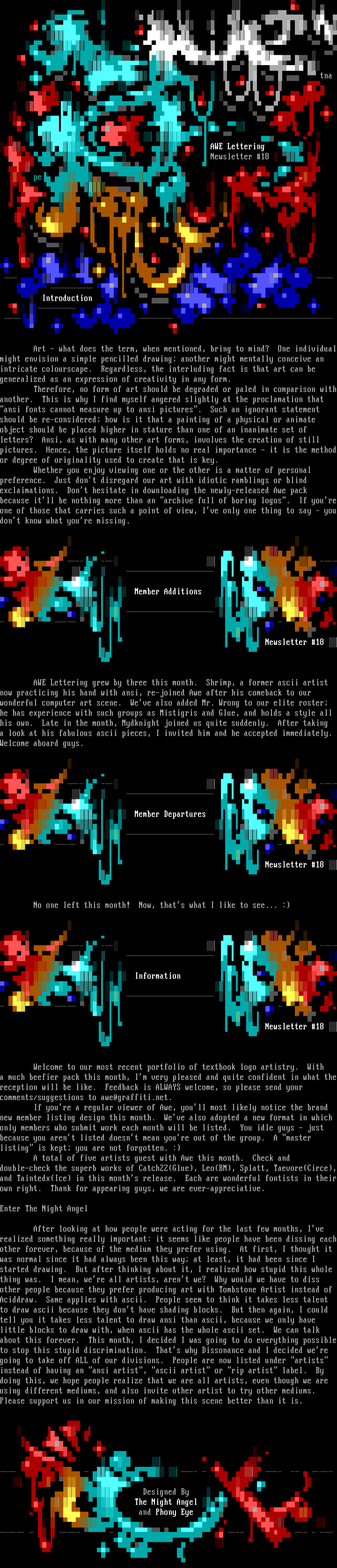 Newsletter #18 by Multiple Artists