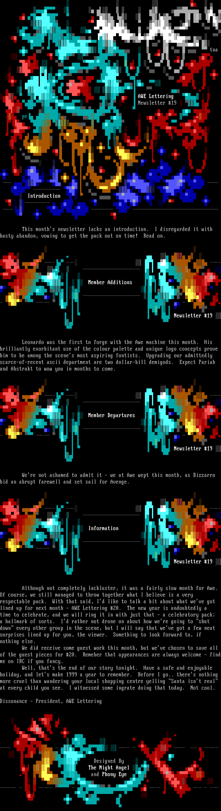 Newsletter #19 by Multiple Artists