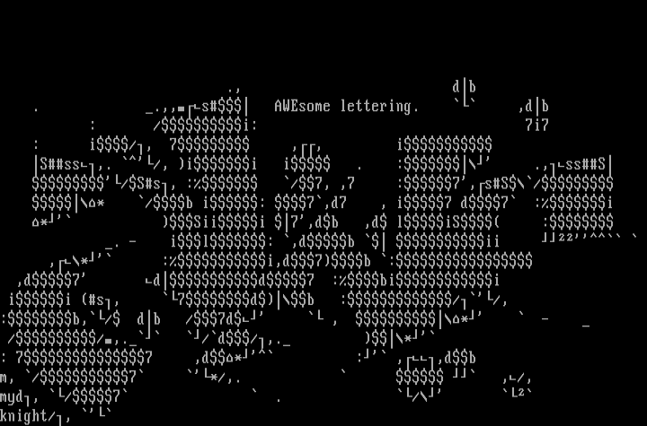 AWE Lettering by Mydknight