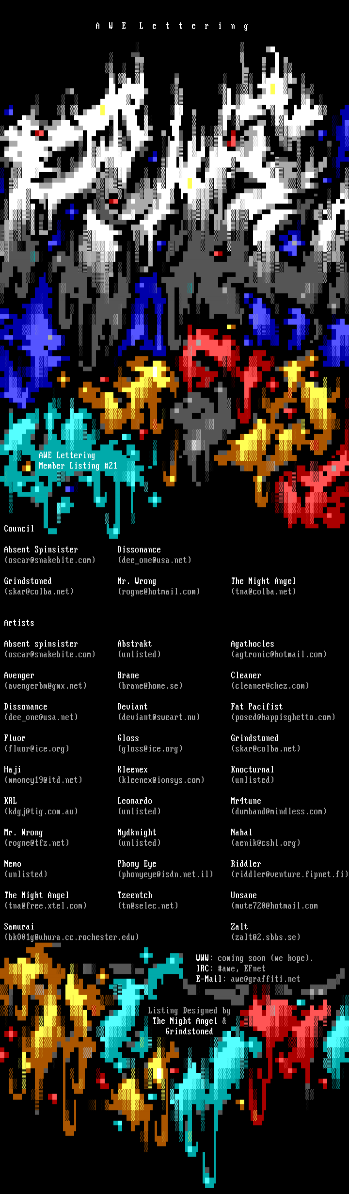 Members Listing #21 by Multiple Artists