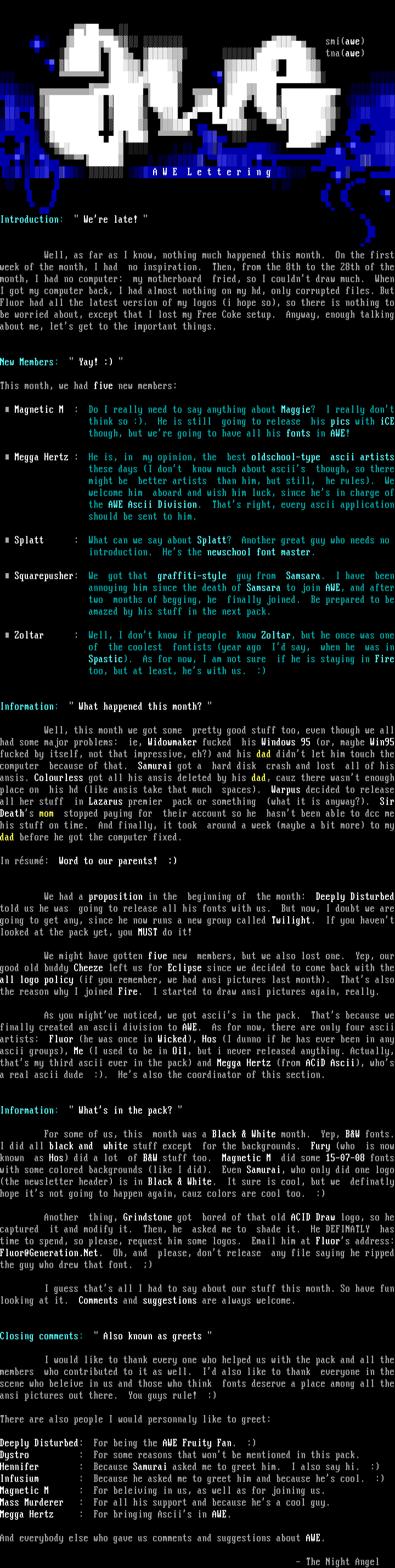 9612 Newsletter by Samurai