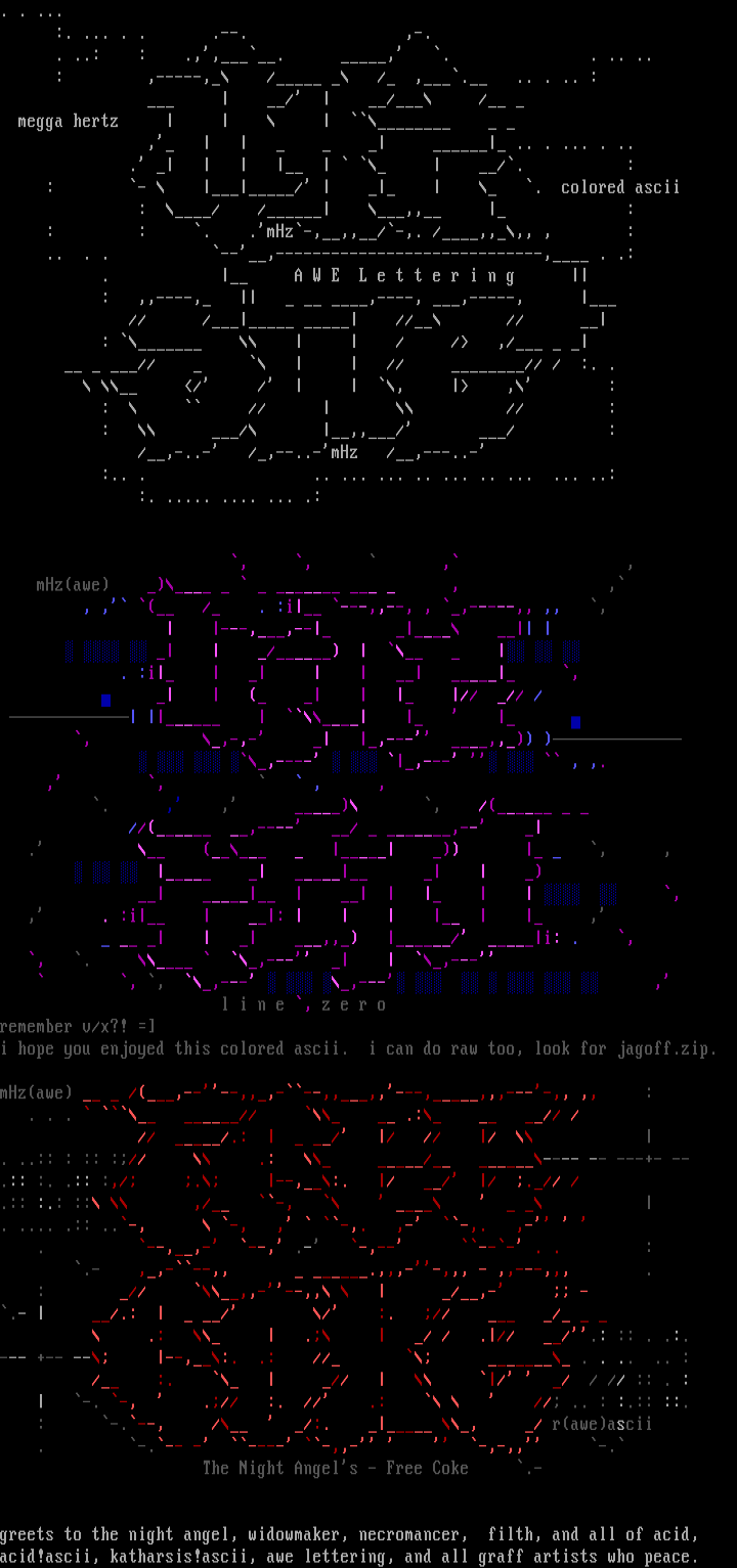 Ascii Compilation by Megga Hertz