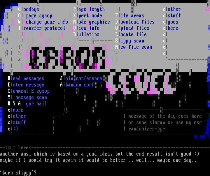 the errorlevel menu by baxter
